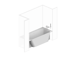 Madeira bathtub niche, left