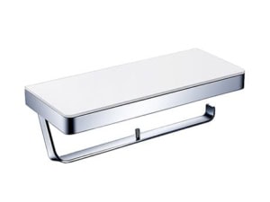Shelf with double paper holder Crystal