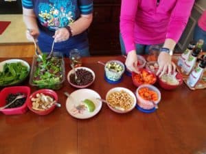 Salad in a Jar Prep