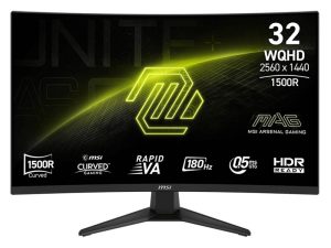 Monitor 32" MSI MAG 321CQF E18 Gaming Curved VA, 180Hz, 0.5ms, 2560x1440 WQHD, HDMIx2, DP, VESA