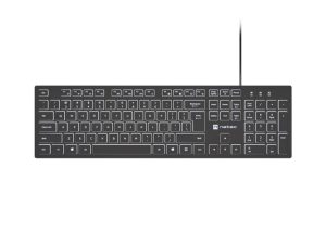 Keyboard Natec Herring Glow White Backlight USB Black