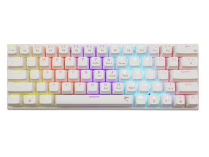 Keyboard White Shark Gaming Wakizashi 2 60% Mechanical RGB White Red Switch