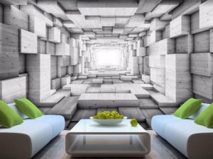 3D foto tapeta – Tunel beskrajne perspektive – varijanta 2