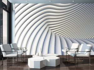 3D foto tapeta – Geometrijski 3D paneli – varijanta 18