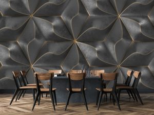 3D foto tapeta – Geometrijski 3D paneli – varijanta 19