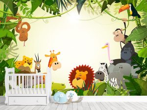 Dečija foto tapeta – Džungla Prijateljstva