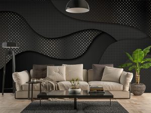 3D foto tapeta – Geometrijski 3D paneli – varijanta 32