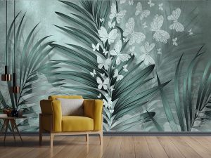3D foto tapeta – Tropsko lišće – varijanta 2