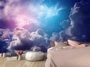 Foto tapeta za spavaću sobu – Sanjivi oblaci – varijanta 4