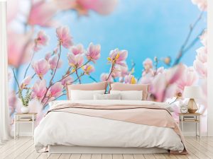 Foto tapeta za spavaću sobu – Romantični cvetovi – varijanta 5