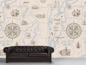 Foto tapeta – Vintage cvetni dezen – varijanta 26