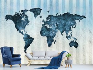 Foto tapeta – Moderna šarena mapa sveta – varijanta 7