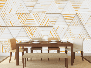 3D foto tapeta – Zlatne geometrijske linije