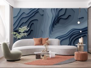 3D foto tapeta – Apstraktni talasi – varijanta 5