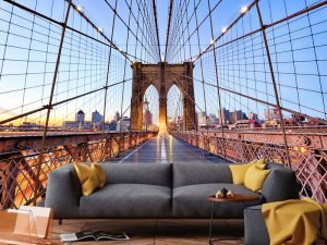 3D foto tapeta – Panorama grada – varijanta 2