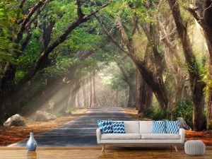 3D foto tapeta – Vrtna staza