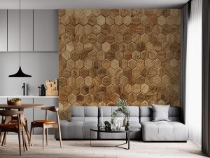 3D foto tapeta – Geometrijski 3D paneli – varijanta 45