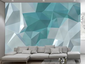 3D foto tapeta – Geometrijski 3D paneli – varijanta 51