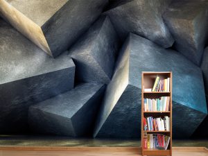 3D foto tapeta – Biblioteka sa knjigama – varijanta 4