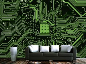 3D foto tapeta – Vertikalna zelena bašta – varijanta 2