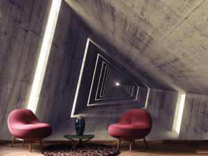 3D foto tapeta – Tunel beskrajne perspektive – varijanta 7