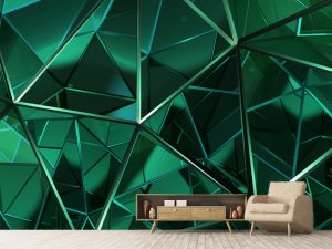 3D foto tapeta – Geometrijski 3D paneli – varijanta 55