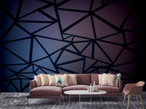 3D foto tapeta – Geometrijski 3D paneli – varijanta 56