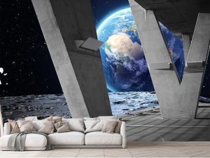 3D foto tapeta – Tunel beskrajne perspektive – varijanta 9