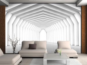 3D foto tapeta – Tunel beskrajne perspektive – varijanta 10