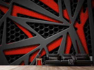 3D foto tapeta – Geometrijski 3D paneli – varijanta 58