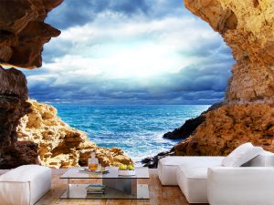 3D foto tapeta – Pogled na more – varijanta 2