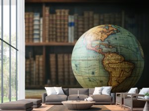 3D foto tapeta – Mapa sveta