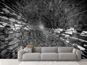 3D foto tapeta – Tunel beskrajne perspektive – varijanta 12