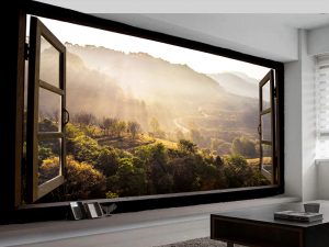 3D foto tapeta – Prozor ka prirodi – varijanta 7