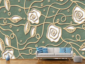 3D foto tapeta – Luksuzni Art Deco motiv – varijanta 35