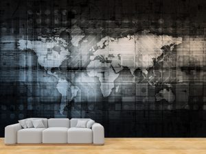 Foto tapeta – Vintage mapa sveta – varijanta 19