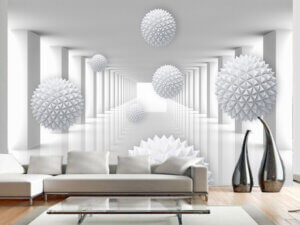 3D foto tapeta – Geometrijski 3D paneli – varijanta 53
