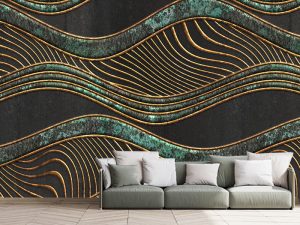 3D foto tapeta – Luksuzni Art Deco motiv – varijanta 42