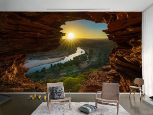 3D foto tapeta – Prozor ka prirodi – varijanta 8
