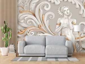 3D foto tapeta – Luksuzni Art Deco motiv – varijanta 49