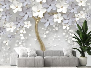 3D foto tapeta – Cvetovi orhideje