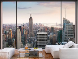 3D foto tapeta – Panorama grada – varijanta 3