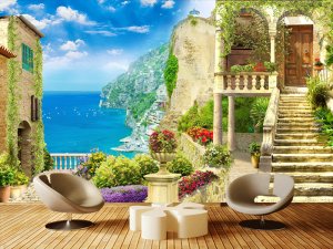 3D foto tapeta – Prozor ka prirodi – varijanta 10