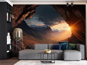3D foto tapeta – Planinski pejzaž