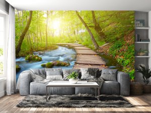 3D foto tapeta – Vertikalna zelena bašta – varijanta 7
