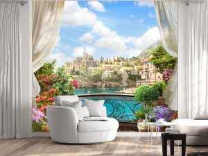 3D foto tapeta – Prozor ka prirodi – varijanta 11