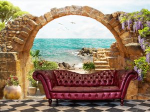 3D foto tapeta – Luksuzni Art Deco motiv – varijanta 55