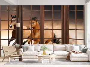 3D foto tapeta – Prozor ka prirodi – varijanta 14