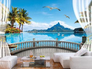 3D foto tapeta – Moderan enterijer – varijanta 45