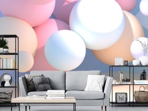 3D foto tapeta – Šareni baloni – varijanta 4